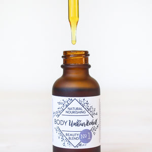 Organic anti-blemish and anti-aging face oil blend