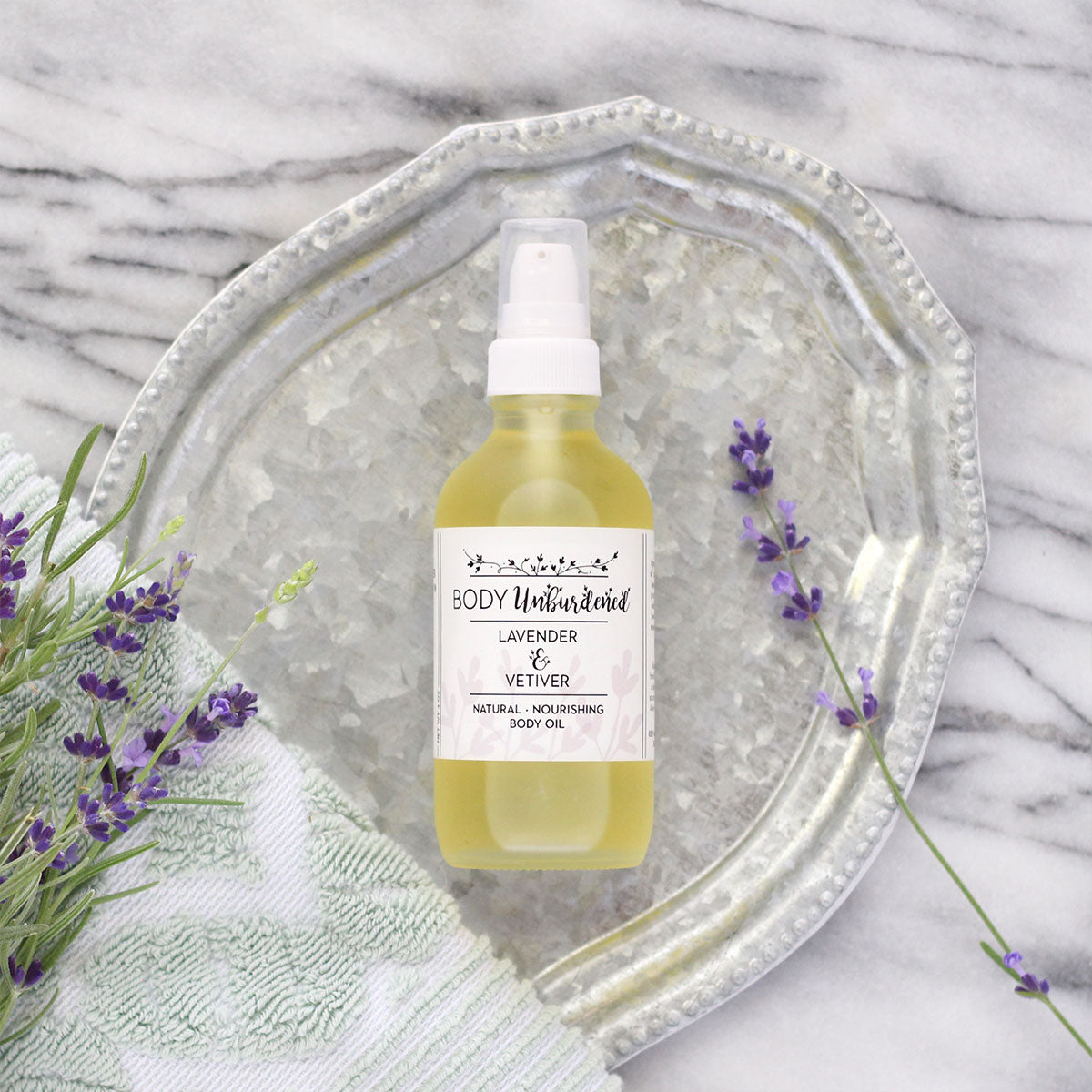 Sacred Body Moisturizing Oil: Vanilla, Vetiver and Lavender